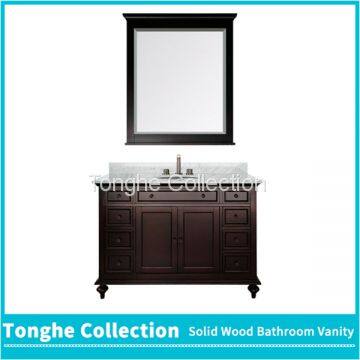 Tonghe Collection Paint Bathroom Vanity Dark Brown photo-4