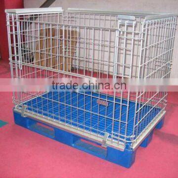 folding pallet wire cage