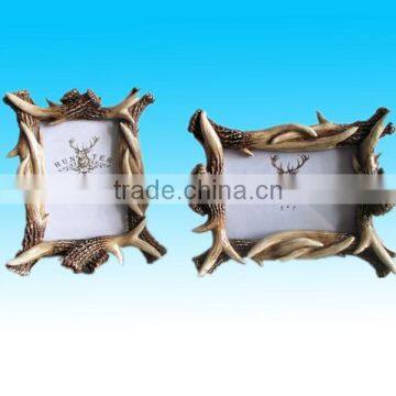 Lovely Valentine Photo Frame With Antlers for Hoime Decoration photo-2