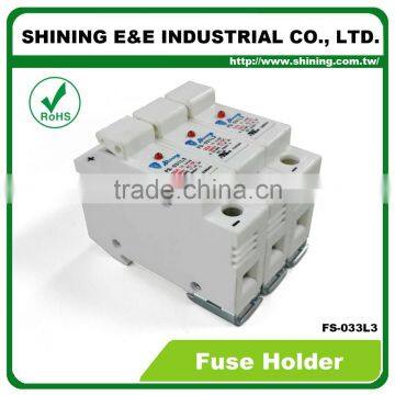 FS-033L3 UL Approved 600V DC AC 32A RT18-32 Cylinder Fuse Holder