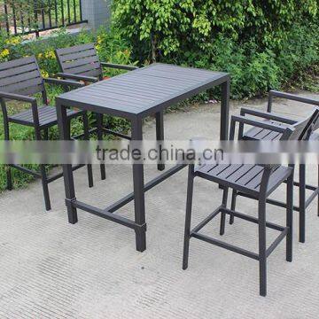 Bar Furniture Пластиковый-деревянный Высокий Стол и Стул photo-3