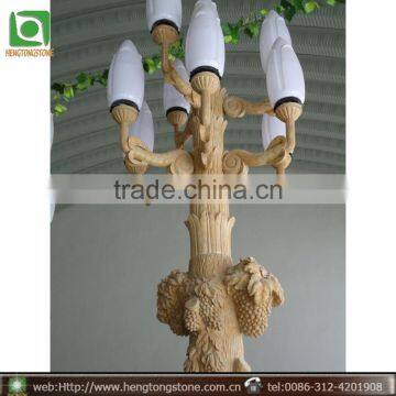 Stone Figure Statue With Lamp photo-2