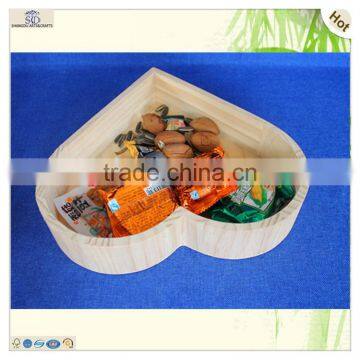 Heart Shaped Pine Wood Dressing Craft Tray photo-3