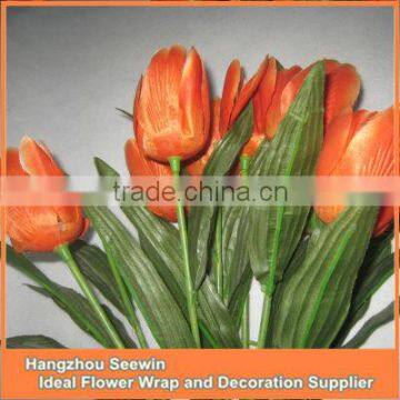 Silk Tulips Flower Artificial Tulip Arrangement Nature Touch Tulip