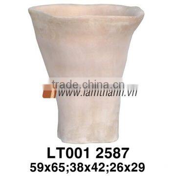 East Asia High Light Brown Terracotta Glazed