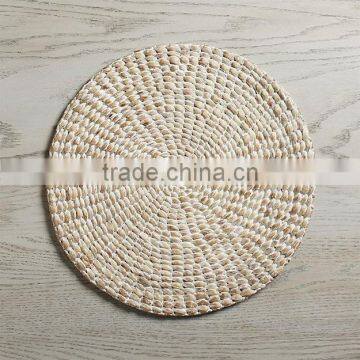 White washed water hyacinth placemat