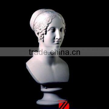 white marble madam bust statue