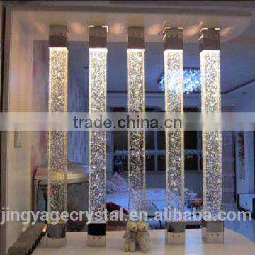 Wholesale Glass Pillars With Colorful Bubble for Partition photo-5