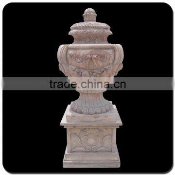 Decorative garden stone pot antique stone granite flowerpots