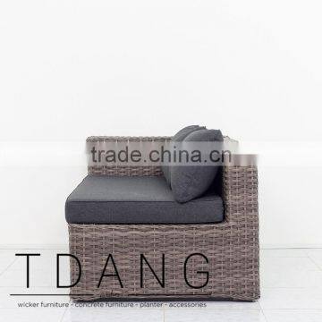 Helena Right Hand Wicker Bench - Vietnam Conversation Furniture photo-3