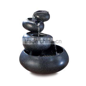 4-Tier Tabletop Water Fountain Decorative Sculpture photo-2