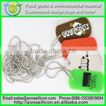 stamping metal military dog tag for soliders with chain