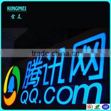 KM-HP43 Custom made solid colored LED luminance resin,acrylic led channel letter sign