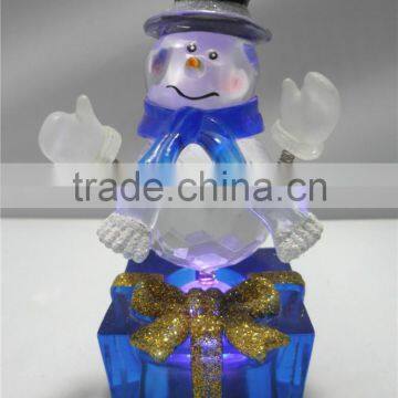 Flashing LED Color Changing Small Acrylic Snowman photo-5