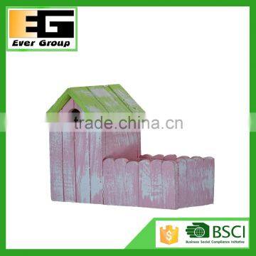 Wooden House Shape Garden Planters /Green House photo-2