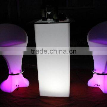 new design square night club mini led bar table