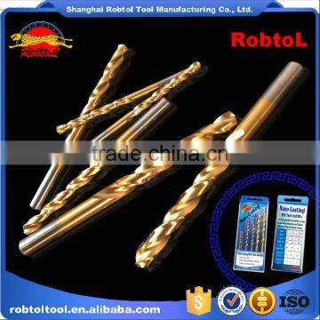 6pcs Nano Titanium Coating Straight Shank Hss Twist Drill Bits Cobalt Fully Ground Bright Finish Drilling Metal Forged Alloy photo-5