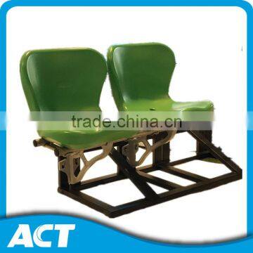 Riser Mount PE Plastic Stadium Chairs With Aluminum Leg Support photo-3