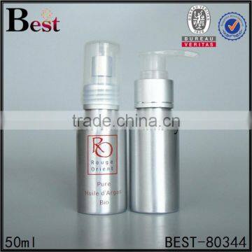 55ml Cosmetics Packaging Silver Aluminum Shampoo Bottle With Lotion Pump China Suppliers photo-4