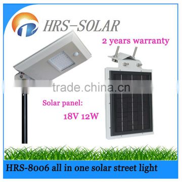 Retrofit LED all in one solar street light solar integrated