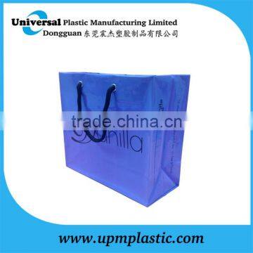 Printed Different Size Cotton Rope Handle Polythene Plastic Bag for Shopping photo-2