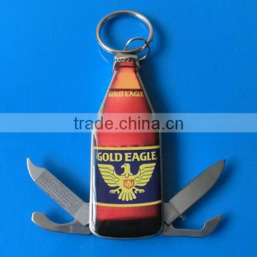 Beer Shape Multifunction Pocket Knife(red)RH-0522