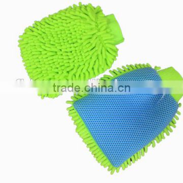 Double size noodle and sponge mesh Car Washing Sponge Gloves