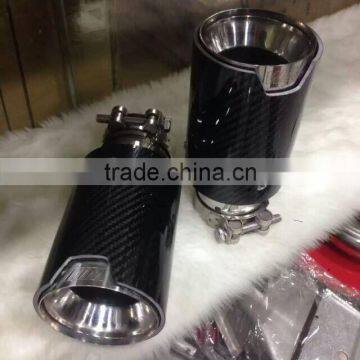 New Style Car Universal Carbon Fiber Exhaust Muffler Tip photo-2