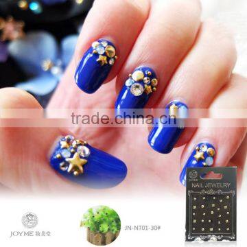 Glitter 3D Nail Tips Art Rhinestone Decoration Sticker Jewelry