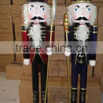 2015 New 6ft Wooden Nutcracker soldier ,Giant Wooden Nutcracker