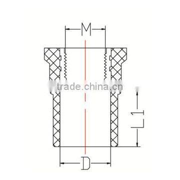 HIGH QUANLITY FEMALE COUPLING COPPER THREAD OF PVC GB STANDARD PIPES & FITTINGS FOR WATER SUPPLY photo-2