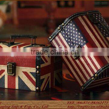 Colorful Painting Wooden Box Timber Strong Wooden Chest photo-2