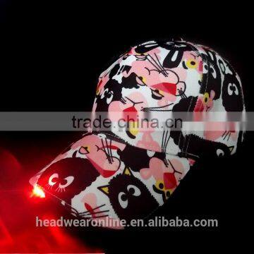 Cusotm Cheap 6 Panel LED Baseball Caps With Without Logo photo-3