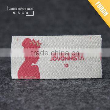 Factory Price Color Printed Cotton Label for Clothing