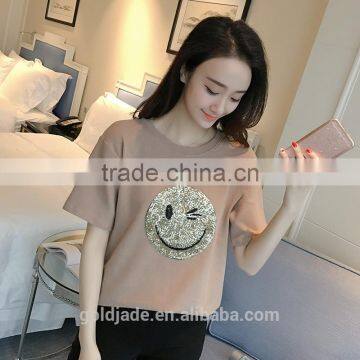 White Woman Fashion Design Custom Printing 100% Cotton Soft Loose Women's t Shirts Cotton photo-4