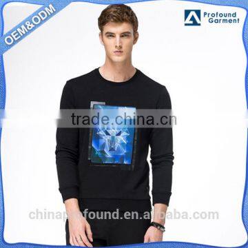 Fleece Sweatshirts Man Men Pullover Sweatshirts Customize Printing Logo