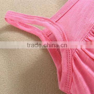 Plain Latest Summer Design 100% Cotton Top Quality Fashion Romper Dress photo-3