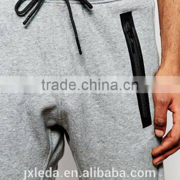 Wholesale Mens Grey Blank Slim Fit Sweat Pants, Jogger Trousers/joggers Custom photo-3