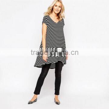 Maternity Wear Stripe Swing Tunic Plus Size Maternity Wear photo-4