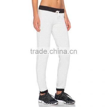 Plain White Bodybuilding Slim Fit Joggers Formal Trousers for Women photo-2