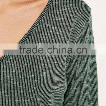 New Fashion Dry Fit Plain t Shirts Full Hand Designer v Neck t Shirts photo-4