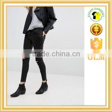 Fashion Ladies Jeans Quality Jeans Leggings Fashion Washed Out Jeans photo-2
