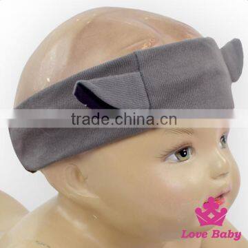 Soft Solid Color Cotton Cute Ear New Baby Girls Headband Kids Beatiful Accessories
