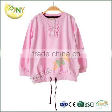 Long sleeve pink blank t shirt china wholesale