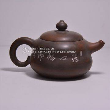 Hot Sale Household Bottle Gourd Ceramic China Elegant Tea Pot Set Tea Kettle