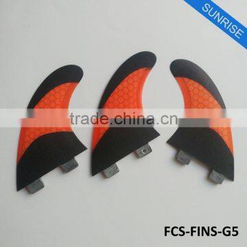 Surf board Fins FCS Oranged Carbon Fin Surfing Quilhas G5/G7 Size