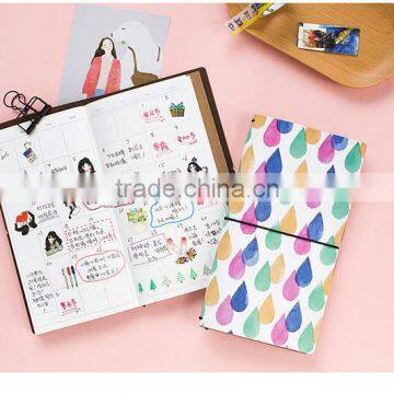 Soft Faux Leather Cover Planner Refillable Text Journal Dairy Planner Customizable Notebook With Band photo-6