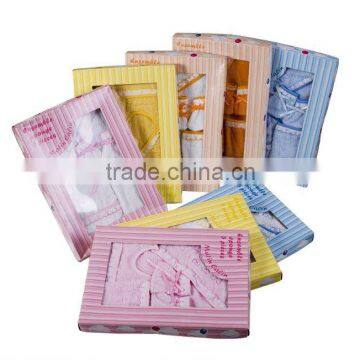 new born baby towel hooded 4pcs set/new born baby gift set/