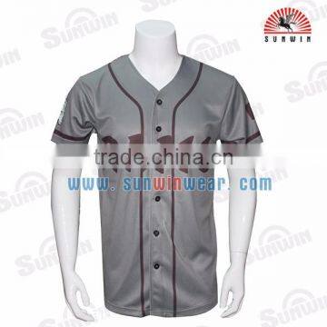 OEM Blank Designer Baseball Jersey Men Casual Black Baseball Organic Tee Shirts photo-6