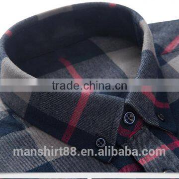 2017 Men Shirts 100% Cotton Dress Shirt Men Flannel Shirts photo-6